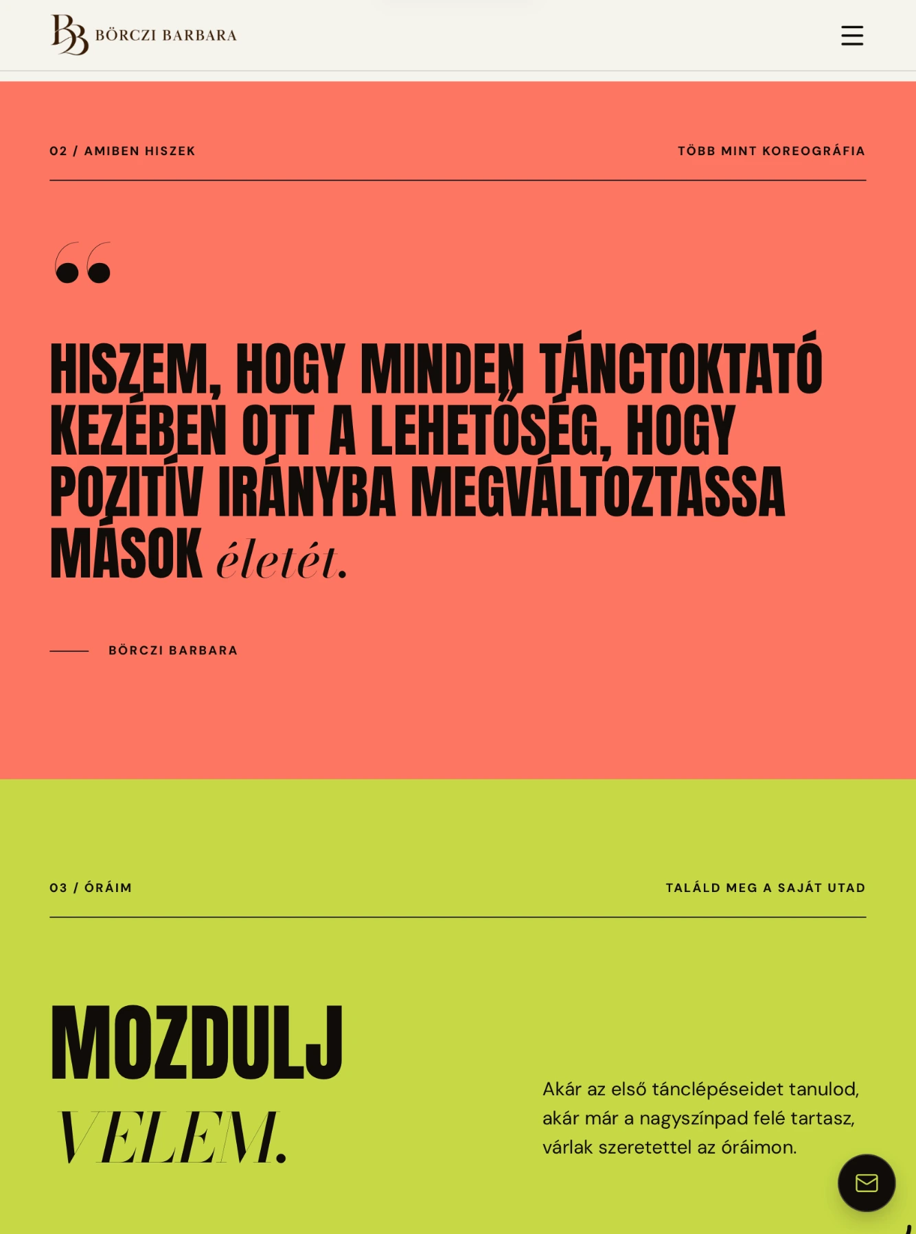 Börczi Barbara — kiegészítő nézet